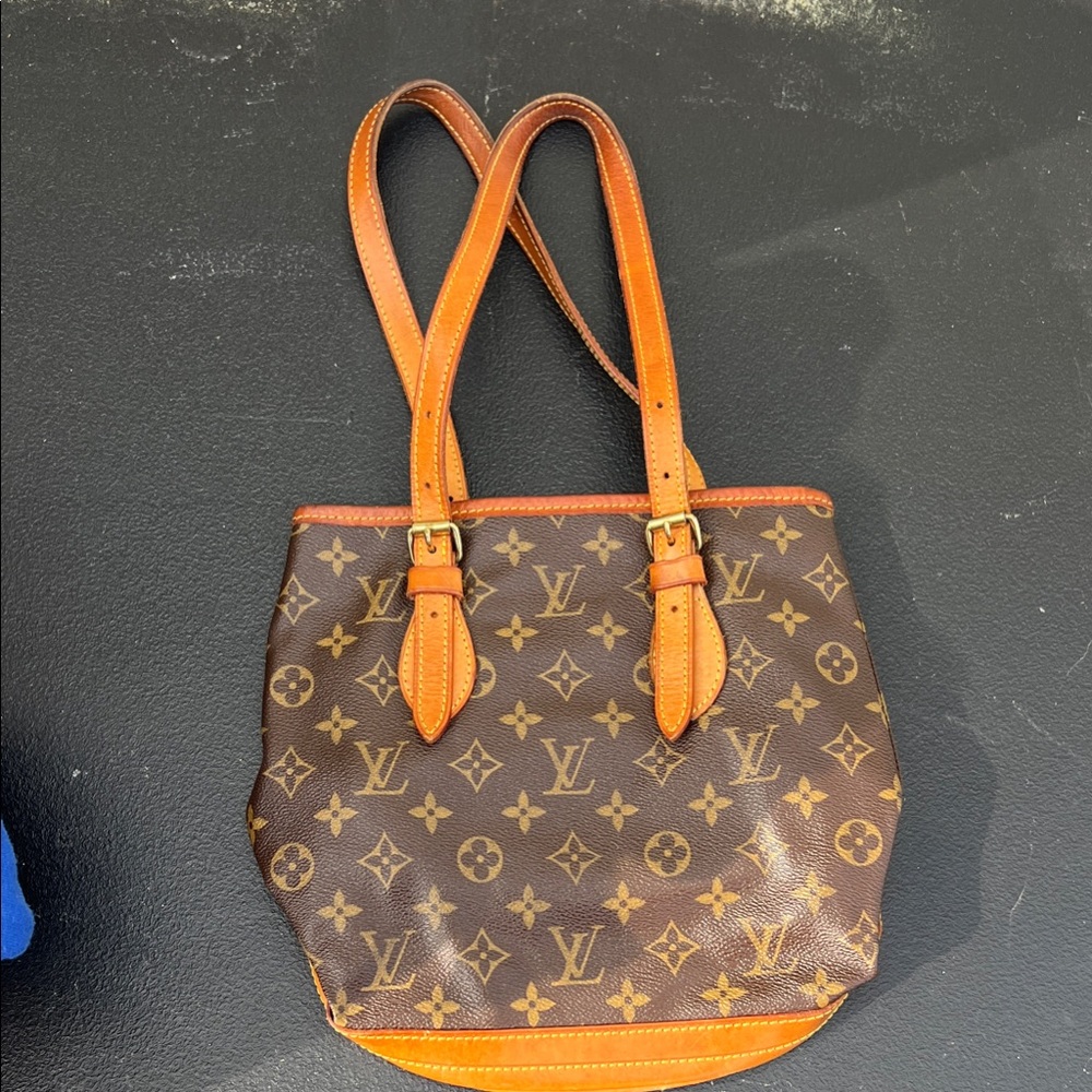 Louis Vuitton Authentic Brown and Tan Monogram Shoulder Bag